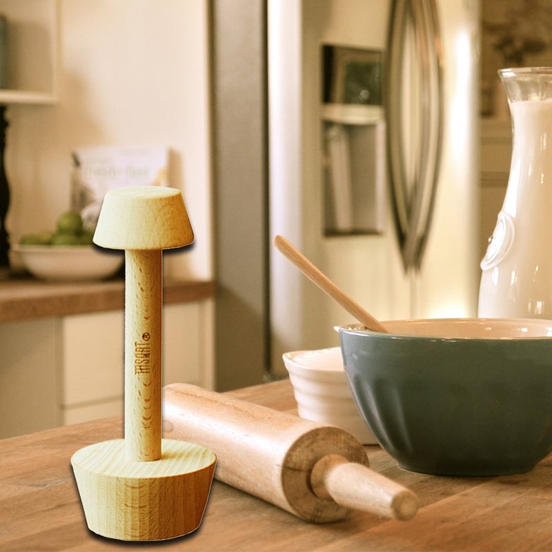 MSART Tart Tamper Pastry Tamper Mini Pan Wood Wooden Shell Dough Muffin Metal by MSART for Making Muffin, Pecan Pies, Cheesecakes and Desserts. - Image 3